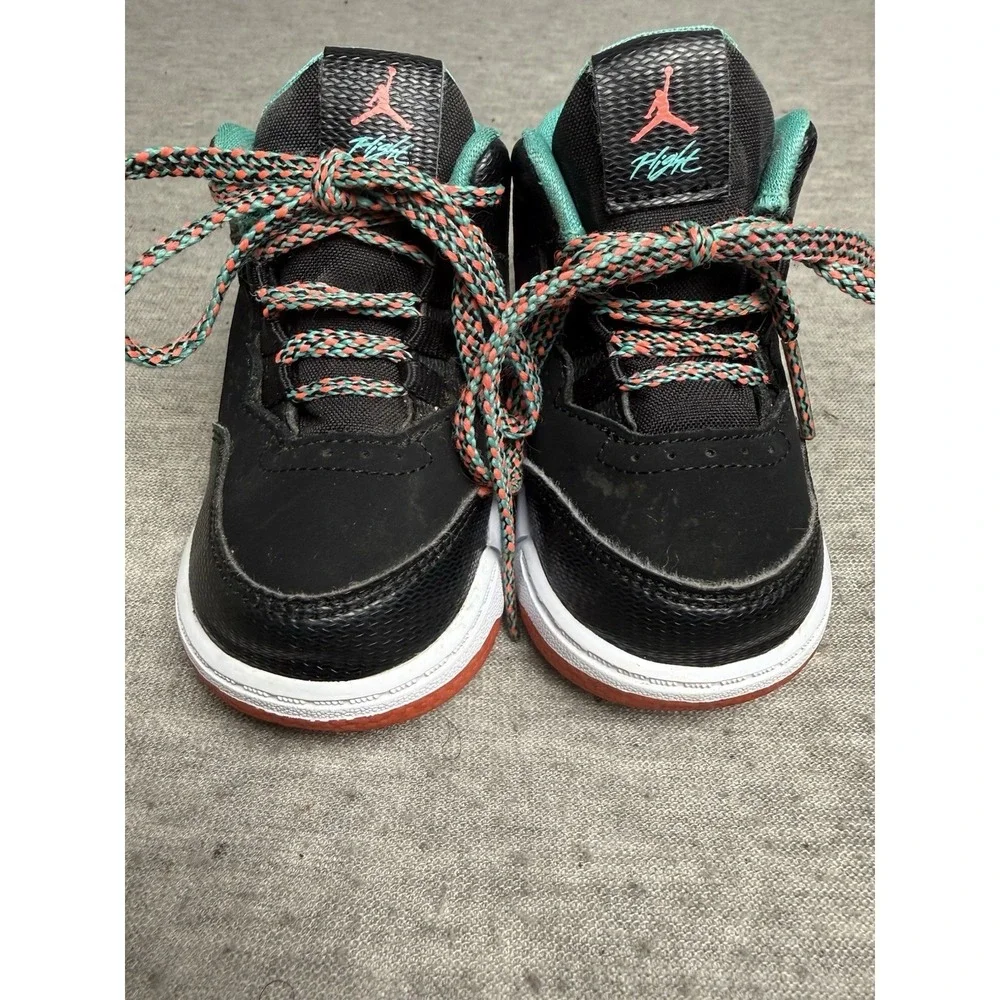 Nike‎ Jordan Flight Origin 2 TD Black/Hot Lava Shoe 724384-017 Toddler Sz 4C